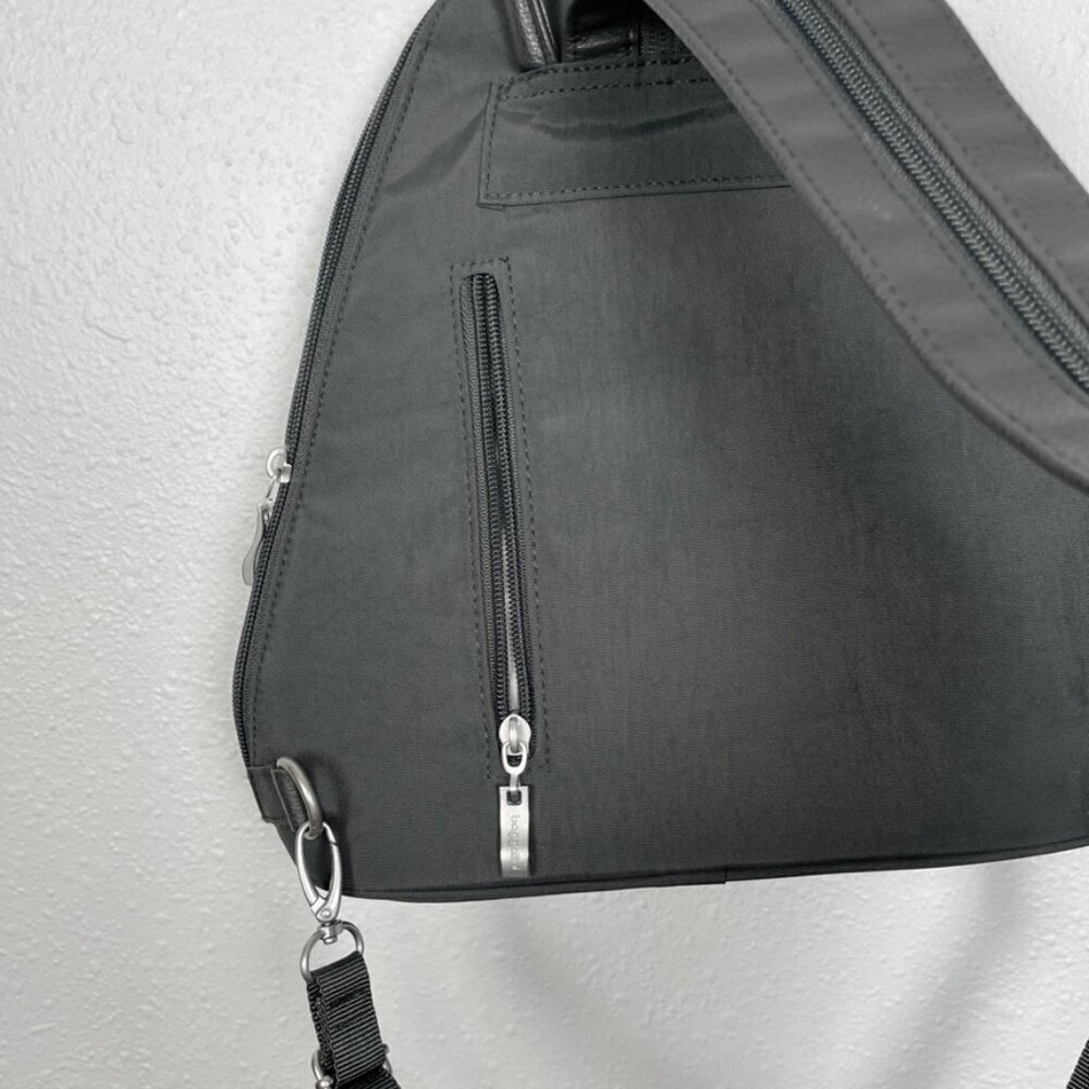 Baggallini Metro Backpack Grey Sterling shimmer Backpack Crossbody Bag - Picture 16 of 16